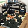 1pc Anime Cartoon Design Haikyuu!! Karasuno High School Volleyball Club Chair Mat Non-Slip Carpet for Office Home Decoration Living Room Bedroom Game