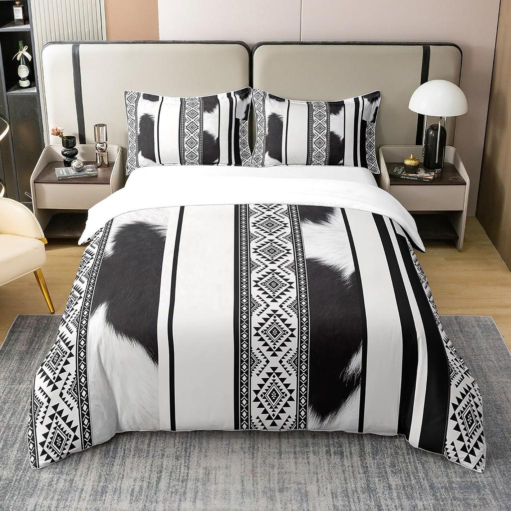 Tribal Duvet Cover Sets For Teens Queen King Lightweight Quilt Covers Western Geometric Bedding Sets Bedroom Decor No Comforter