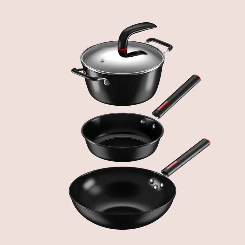 DStt Quzizi QZZ 3-Piece Stainless Steel Cookware Set
