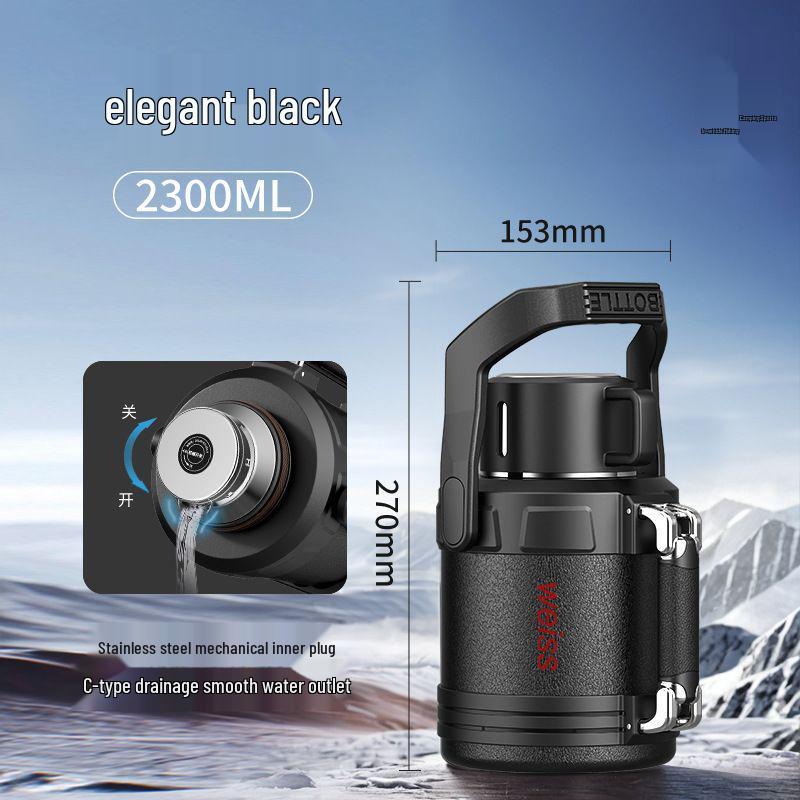 Luxury XL Stainless Steel Thermos & Portable Tea Stewing Kettle for Travel