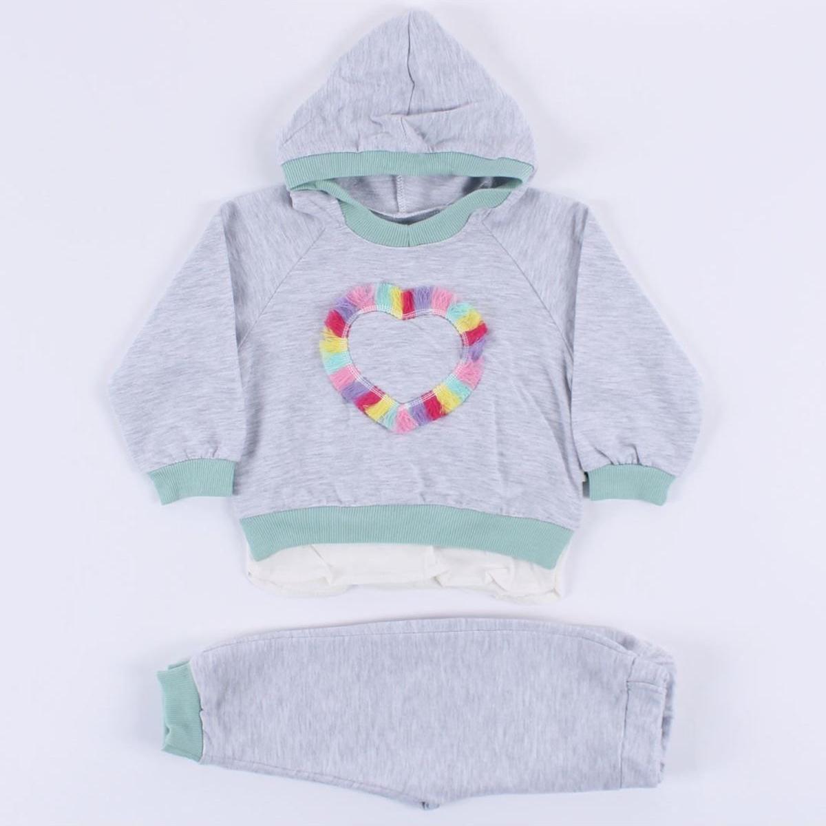 

Baby Girl Colored Tasseled Gray Green Tie 2-Pack Set