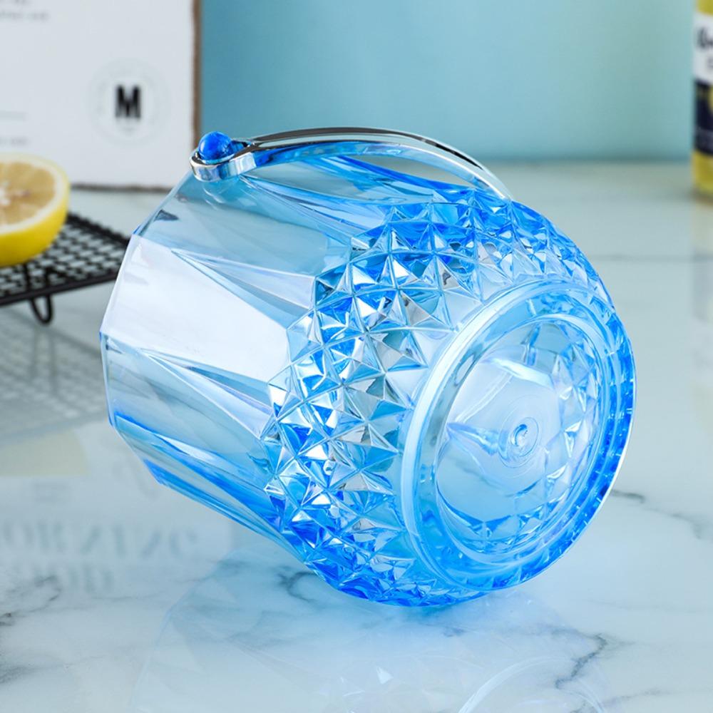 Acrylic Wine Chilling Bucket With Handle Beverage Chilling Tub Champagne Ice Bucket  Party
