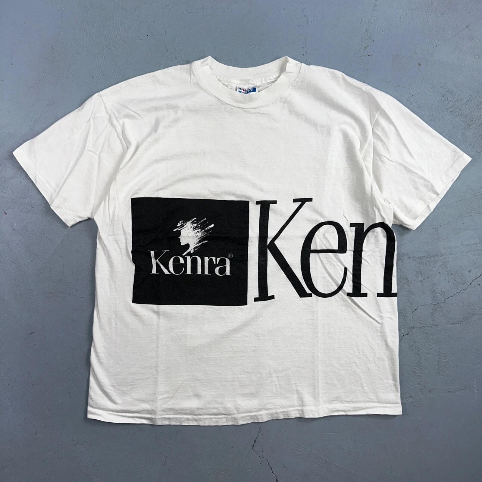 

Kenra 80s VTG T Shirt Art Hair Style Salon Shampoo Promo Hanes Beefy Paint XL M