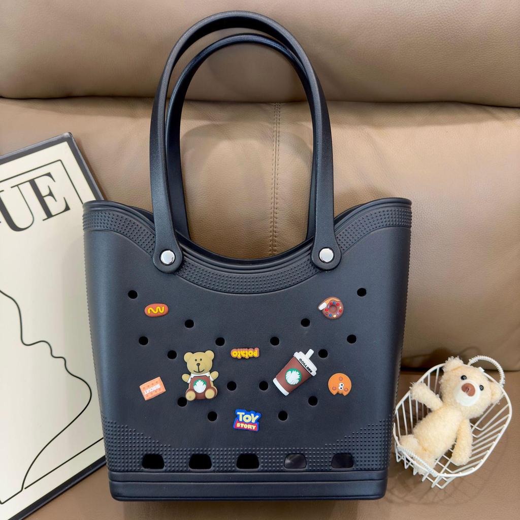 Bolso Tote de Playa Impermeable EVA - Bolso de Hombro de Gran Capacidad para Viajes y Almacenamiento