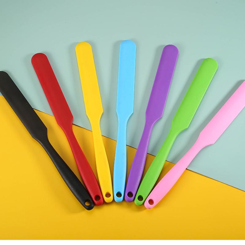 Spatola Lunga in Silicone Resistente alle Alte Temperature Multicolore Spatola per Crema Accessori Domestici per Fare Torte Strumenti per la Cottura