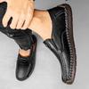Handmade Genuine Leather Men's Casual Shoes Comfortable and Breathable Moccasins Men Business Flats Shoes Driving Shoes