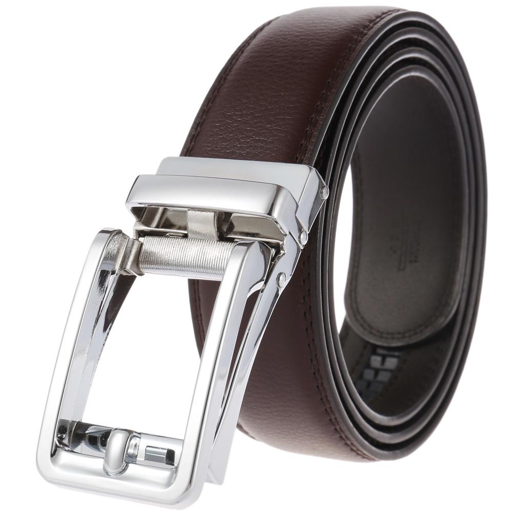 Men's Leather Automatic Buckle Business Belt LY36-32315-1