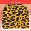 Leopard Print Acrylic Beanie With Oversized Shape Trendsetting Looks Decoration