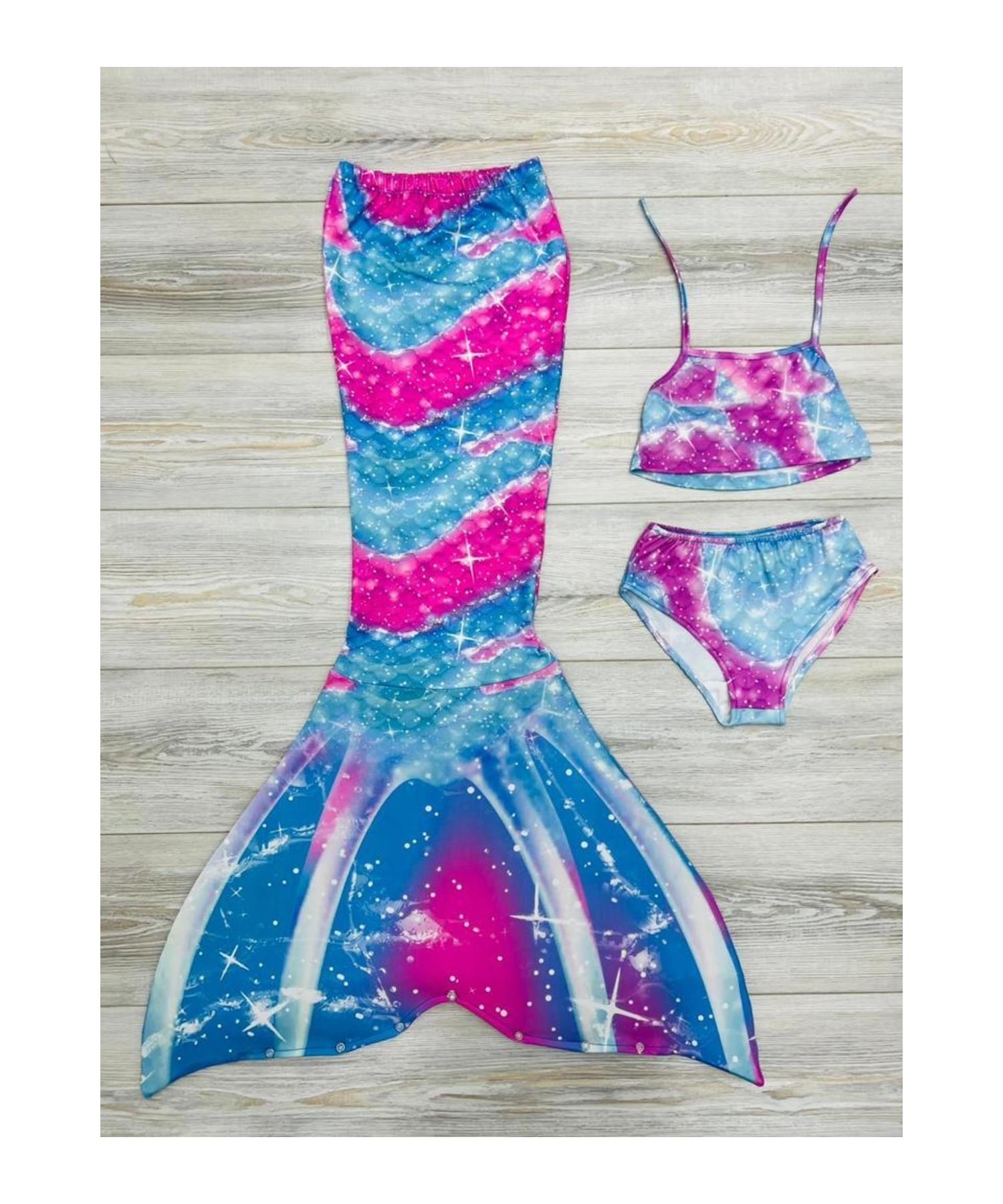 

Купальник русалки для девочек, разноцветный костюм