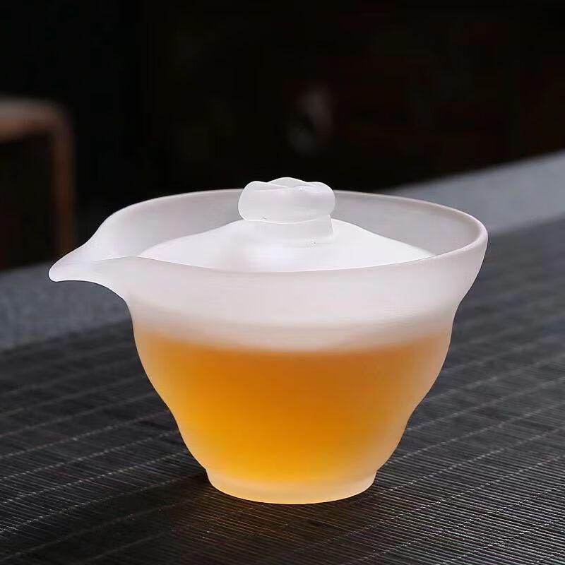 JIUMUQING Frosted Glass Kung Fu Tea Ware