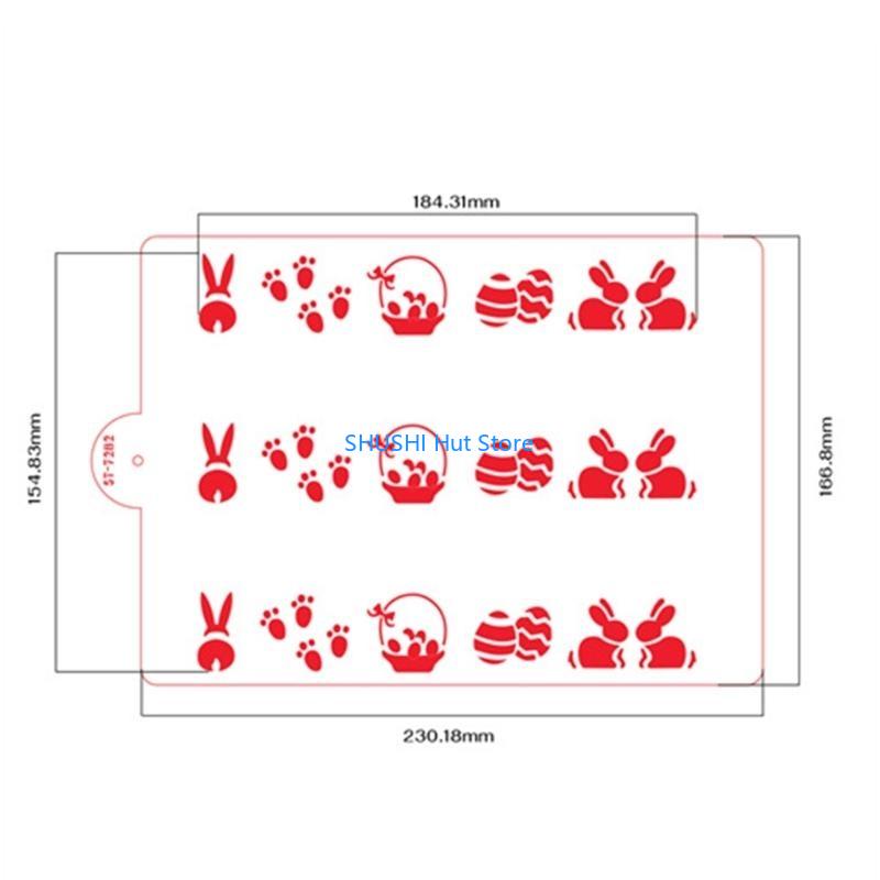 5 Stück/Set Feder Oster Malvorlage PET Schablonen Hase Schmetterling DIY Wand Stoff Papier Basteln Handgemachte Kunst Geschenk D57B