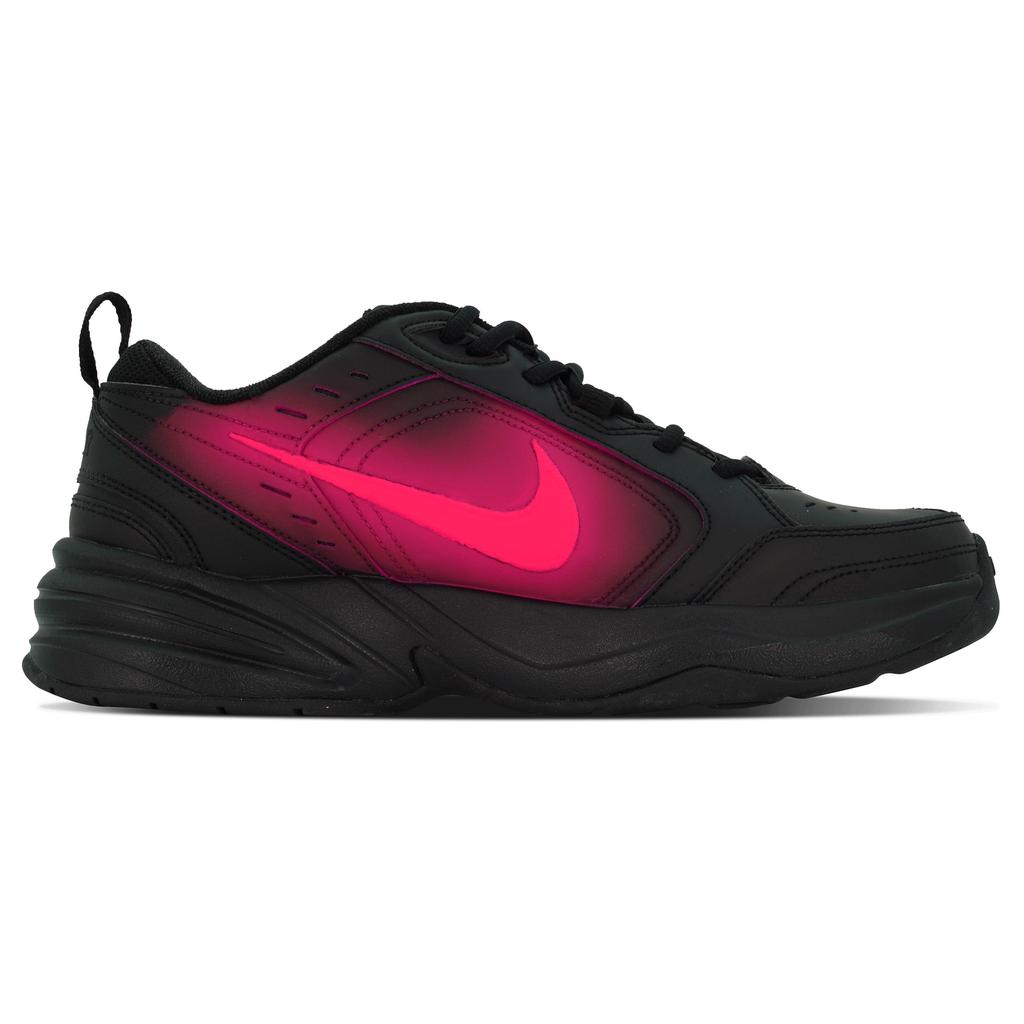 Nike Air Monarch 4 Chunky Sneakers Unisex Low top Black/Rose Red 415445-001(Team84-)