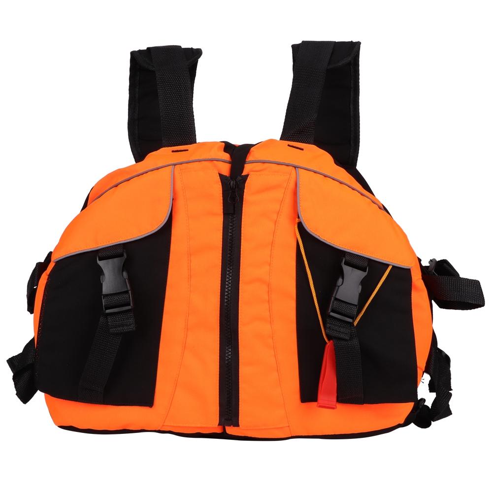 

Adult Life Jacket Vest Beatle Shape Good Buoyancy Equipment for Canoeing Fishing Boat Orange