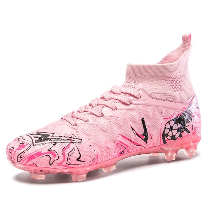 Nuove Scarpe da Calcio da Uomo Sneaker Ragazzo Comode Resistenti alla Società Top Qualità Scarpe da Calcio Tacchetti Lunghi Scarponcini da Calcio per Bambini