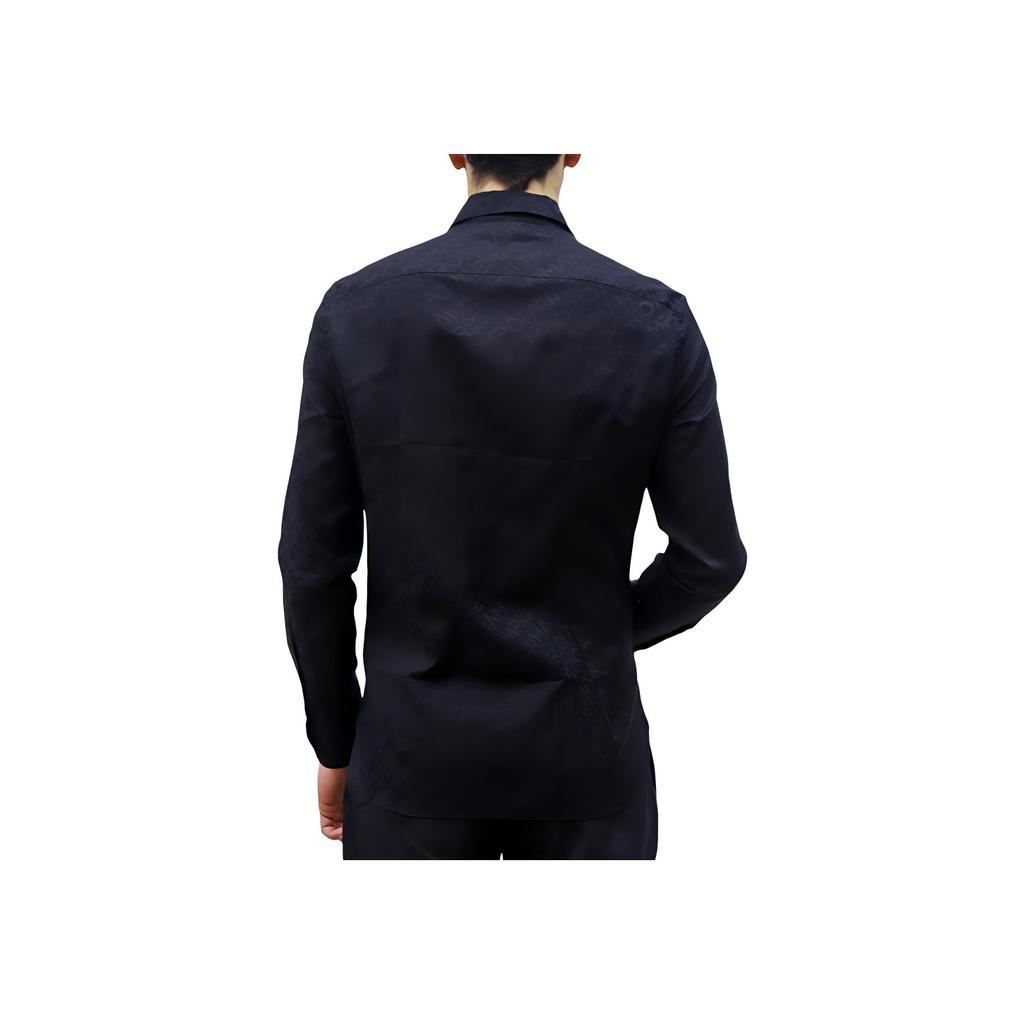 Emporio Armani SS23 Solid Color Button Shirt Men Shirts Black 3R1C86-1K0DZ-F083