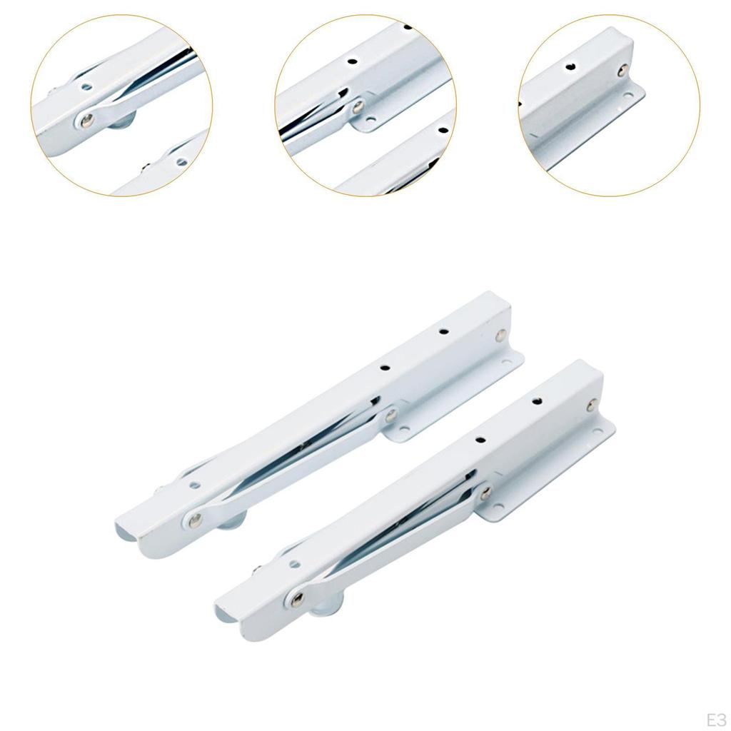 2 Pieces Foldable Shelf Brackets Heavy Duty, Practical, DIY Convenient for Balcony Backyard Table