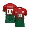 Men Short Sleeve Gradient Print T Shirt Lightweight Breathable V Neck Athletic Sportswear Top for Training Running Gym
