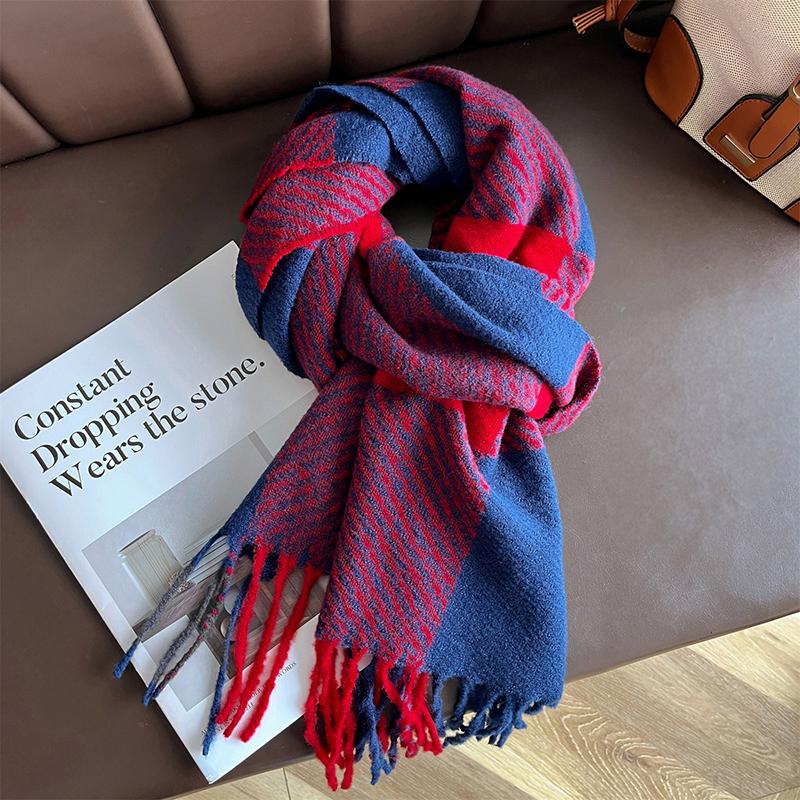 180*30cm Winter Scarf Women Classic Lattice Pashmina Scarf Soft Female Cashmere Scarves Shawls Handkerchief Poncho Echarpe Stole