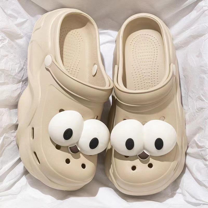 Women's 2025 Summer EVA Platform Clog Slippers - Height-Enhancing, Anti-Slip Beach Sandals