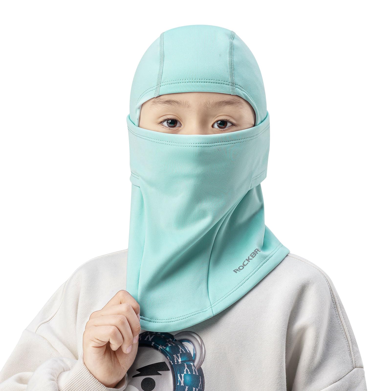 

ROCKBROS Маска для лица для осени и и маска для шеи для и и на открытом воздухе Унисекс Детская балаклава/на флисовой подкладке Зима, Тепло, Комфорт, Дышащая, синий