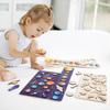 Quebra-cabeça de madeira do sistema solar: Brinquedo de educação infantil para a cognição do planeta
