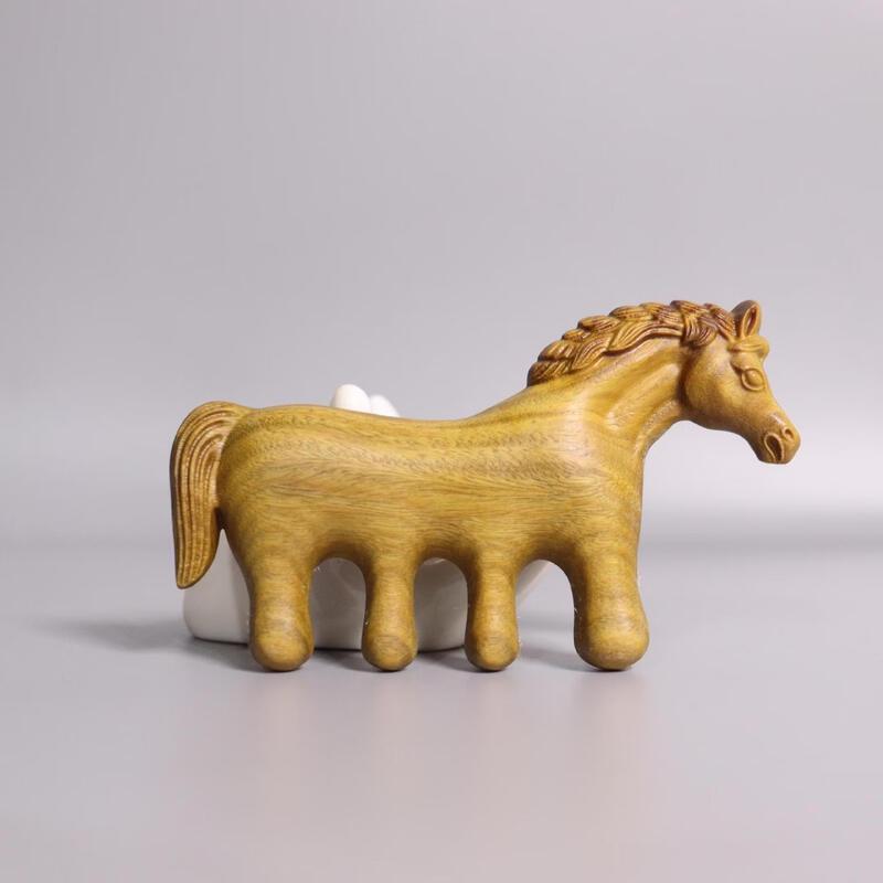 Sandalwood Horse Head Massage Comb