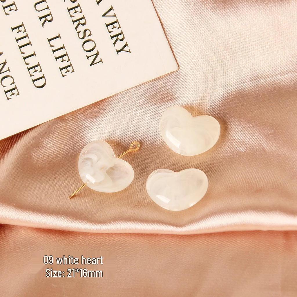 Dreamy Resin Star Heart Beads for DIY Jewelry Making