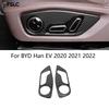For BYD Han EV - ABS Carbon Fiber Seat Adjustment Switch Cover Trim Sticker Interior Accessories