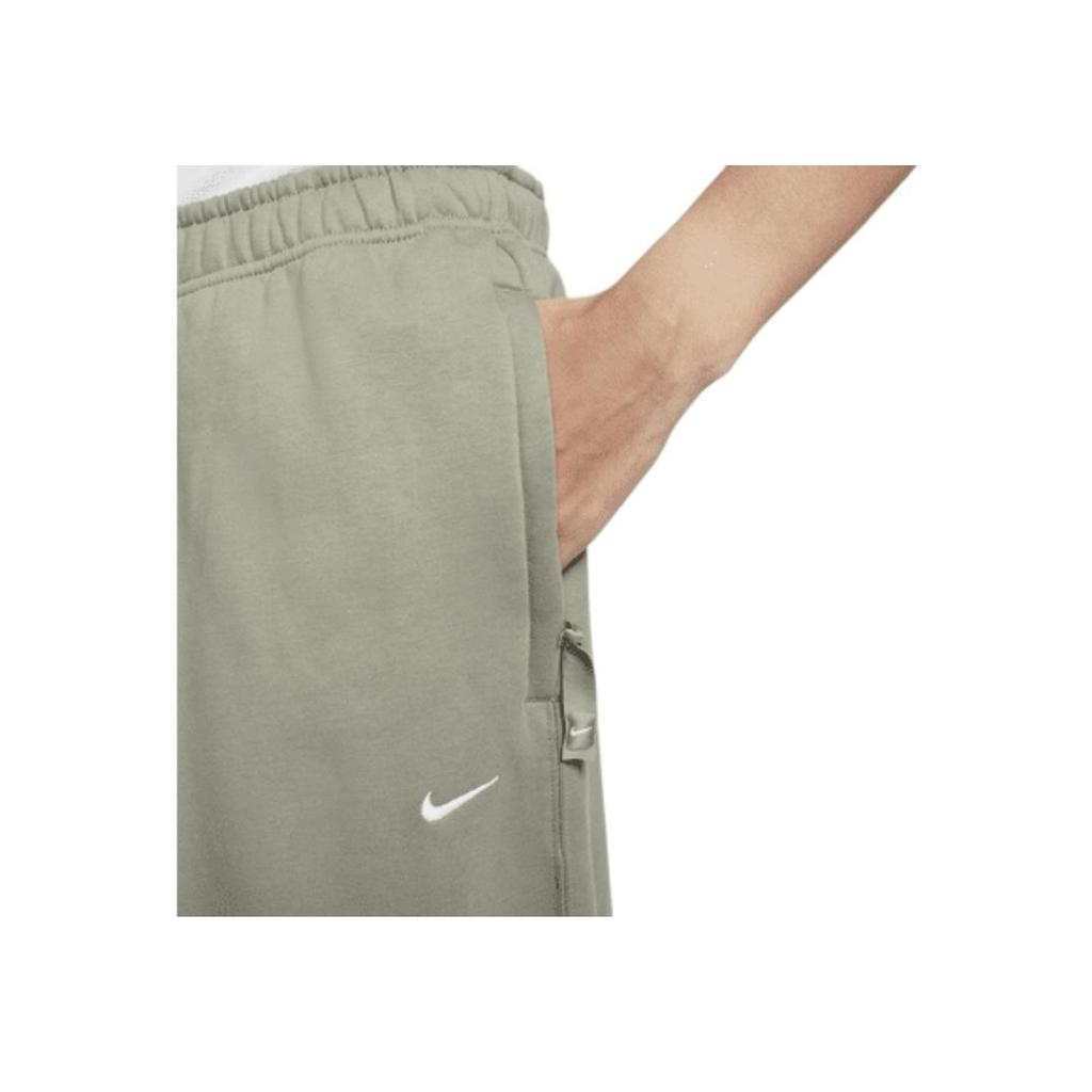 Nike Solo Swoosh Loose Fit Lace-Up Knitted Comfortable Fleece Casual Pants Men Bottoms Light-Army-Green White DX1365-320