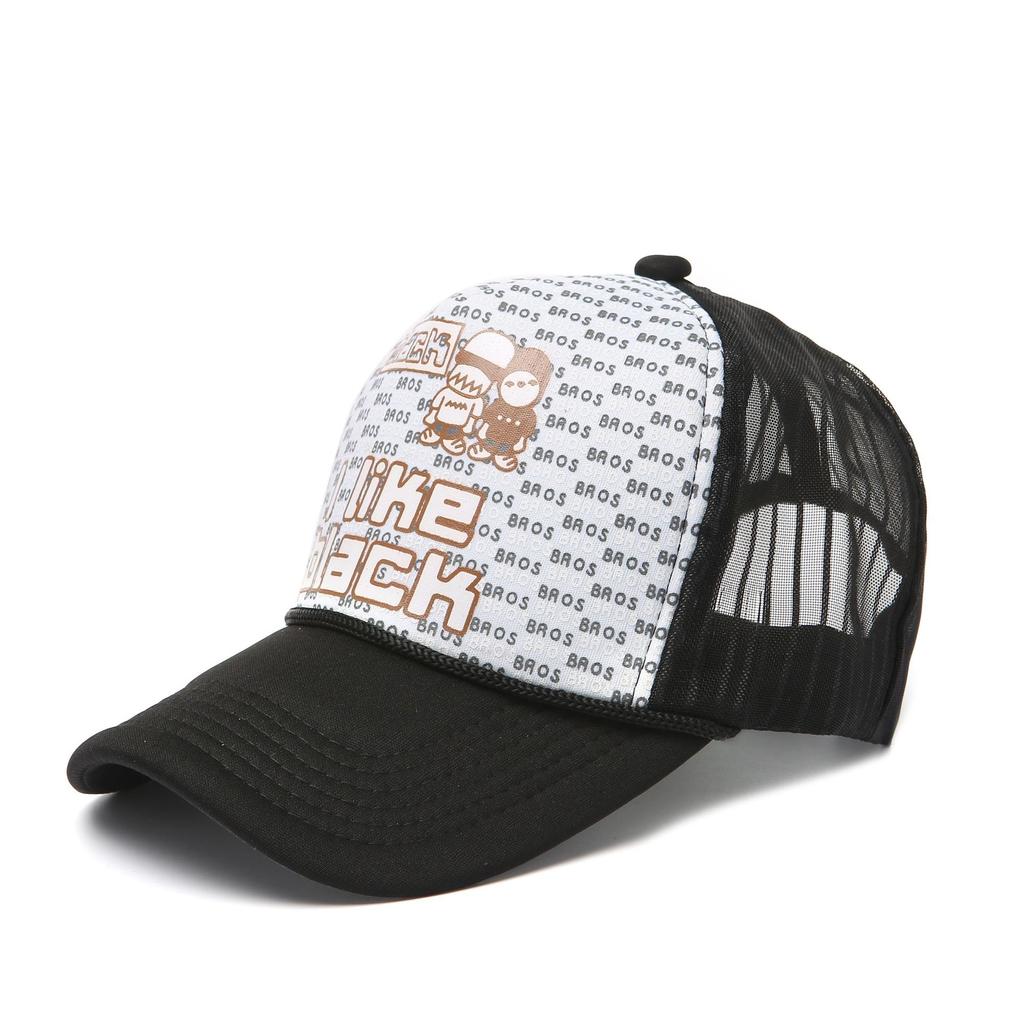 Fashion Mesh Baseball Caps for Men Women Spring Summer Cartoon Printed Snapback Hat Female and Male Sunshade Hat Bonnets Gorra