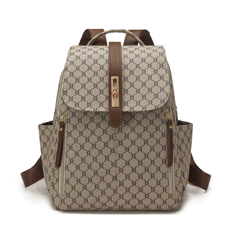 Dual Shoulder Bag,Casual Women's Bag, Fashionable Travel Bag, Large Capacity Backpack