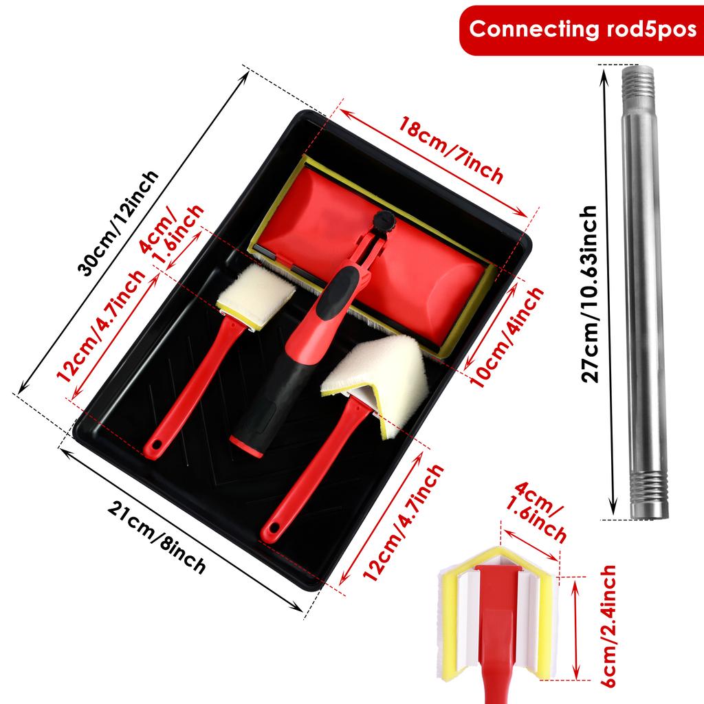 Paint Pad Applicator Corner Walls Ceilings Pad Painter Decorating Paint Pad Corner Painting Brush Color Separator Trimmer Tools