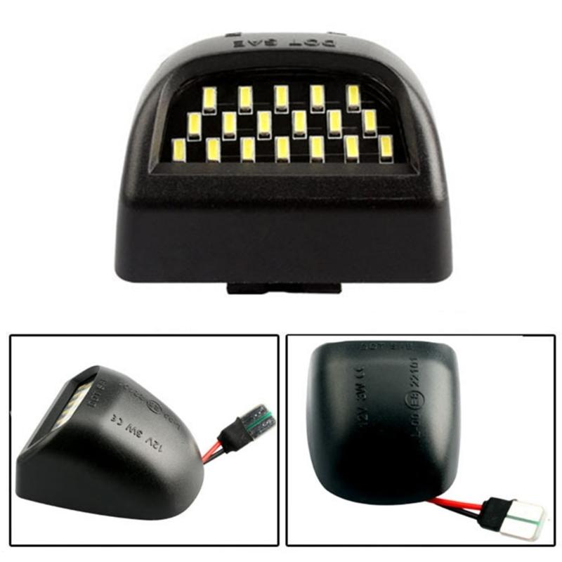 Bright Car License Lamp Weatherproof PC Material Quick Mount Design License Plate Light for 2500 1999-2004