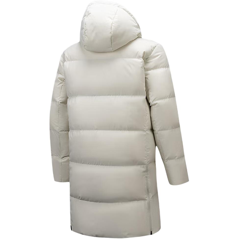 Anta Casual Letter Hooded Versatile Warm Mid-Length Down Jacket Men outerwear 152617914-1