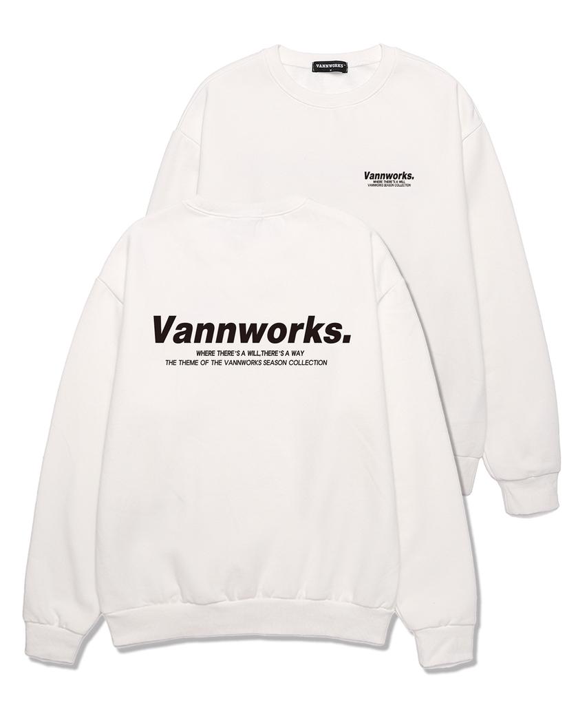 VANNWORKS Minimalism Logo 2 Sweatshirt (Vls0114) White