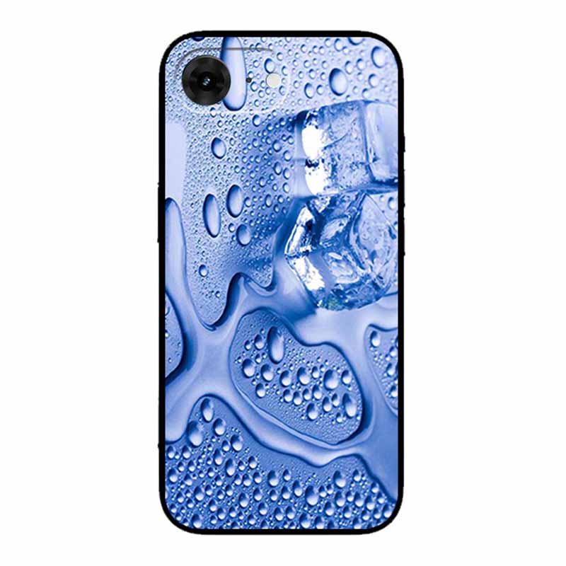 For iPhone 16e 2025 Case 16 E Coque Flowers Black Silicone Soft Back Cover Case For iPhone 16e Phone Cases 6.1" Funda Shockproof