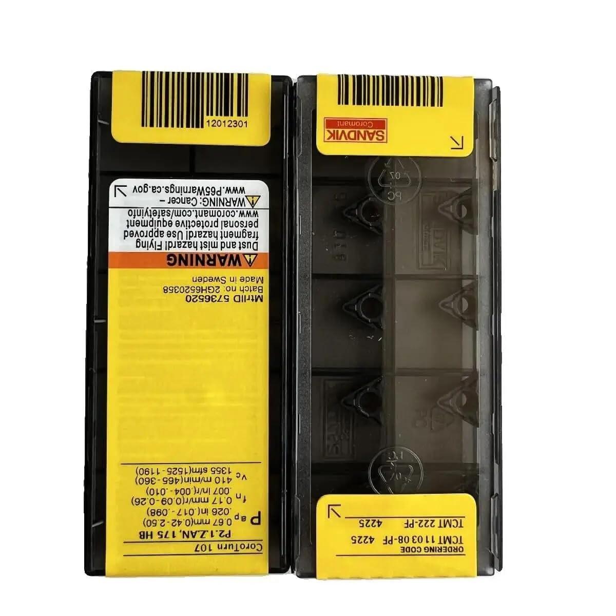 

Original Sandvik / TCMT110308-PF 4225 /Carbide CNC Blade 10 PCS