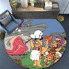 The Flintstones2 Round Area Rug,Carpet Rug for Living Room Bedroom Sofa Playroom Decor,Non-slip Floor Mat
