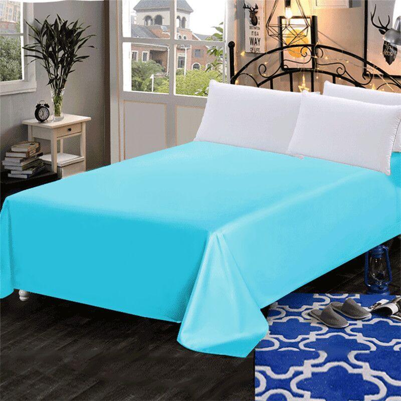 100 Percent Cotton Thick Solid Flat Sheet High Quality Bedding Available In Various Sizes