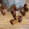 Handcrafted Wooden Fidget Cross Pocket Prayer Cross Fingertip Stress Relief Cross Gadget for Clutching Clinging And Praying Encouragement Gift