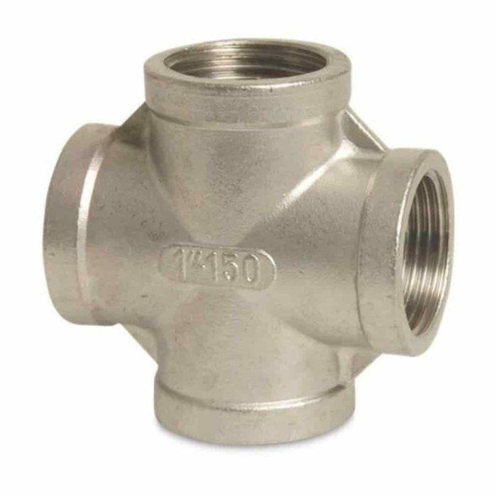 Raccord Fileté Inox, Croix 90°, 1/2" IG V4A