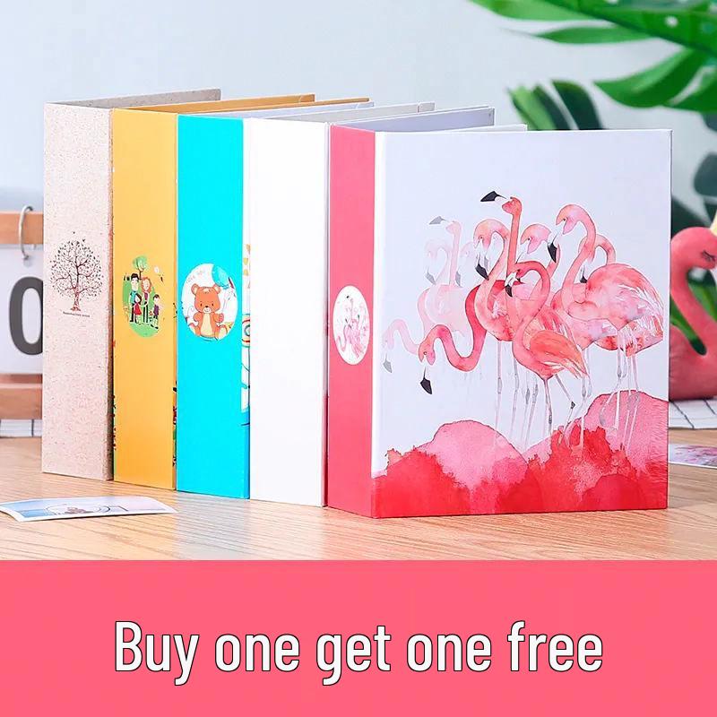 5, 6, & 7-Inch Photo Album - 200 Pages, Large Capacity, Commemorative Family & Children's Growth Album, Slip-In Style.