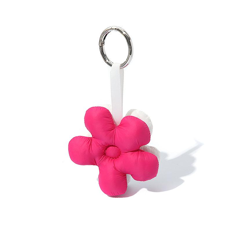 

Luxury Double Sided Flower Keychain Couples Matching Bag Charm Accessories Backpack Pendant Women Men Gift Cute Decoration