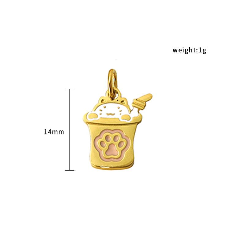 Diy Accessories Pendant Earrings Pendant Cartoon Rabbit Strawberry Cherry Milk Carton Necklace