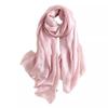 Women's Lightweight Soft Large Scarf: All-Season Classic Breathable Shawl, Long Headscarf, Silk Hijab