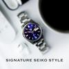 SEIKO 5 Automatic Watch Model SNXS77K Skeleton Back Navy Made in Japan Imported Men's Design