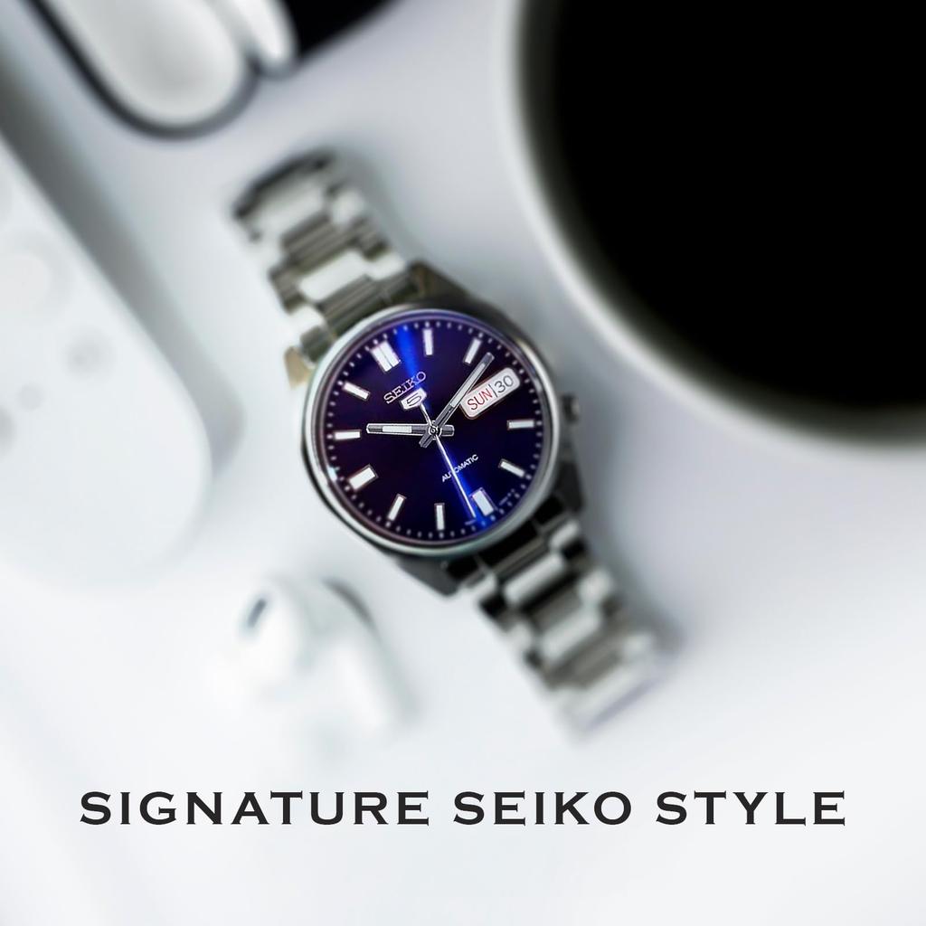 SEIKO 5 Automatic Watch Model SNXS77K Skeleton Back Navy Made in Japan Imported Men's Design