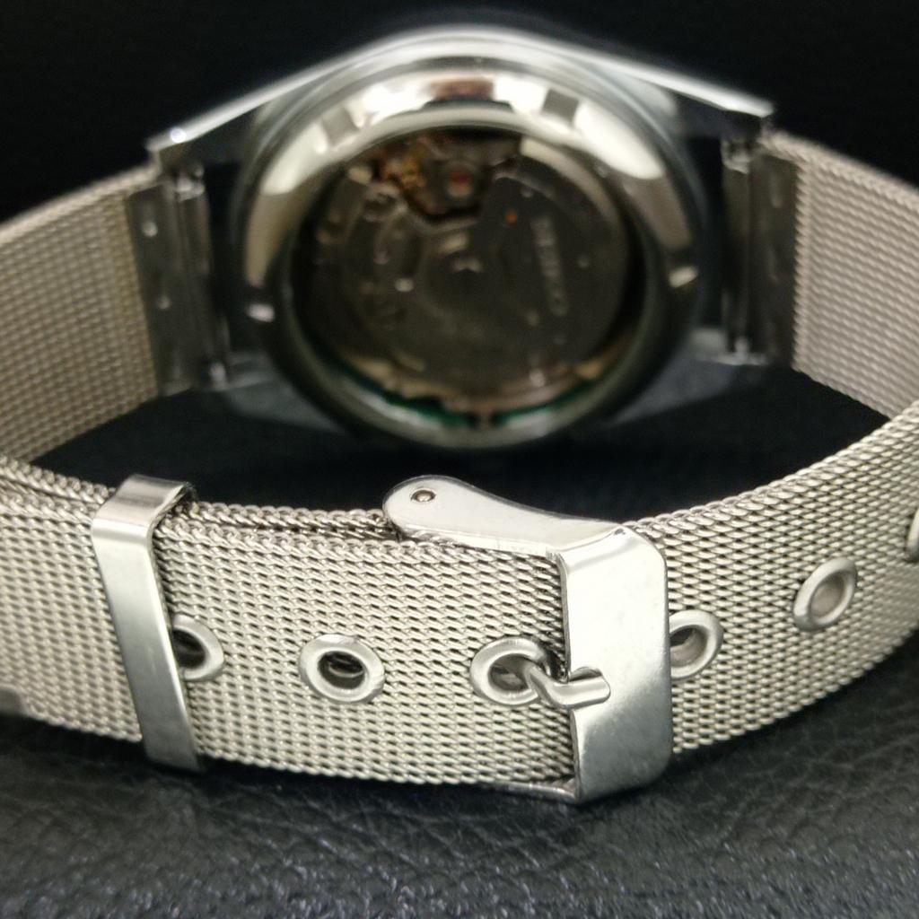 VINTAGE SEIKO 5 AUTOMATIC 6309A JAPAN MENS REFURBISHED WHITE WATCH A442486-1