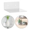 Set of 2 Acrylic Wall Shelves Decorative Storage for Small Spaces  Modern Home Organization Solution