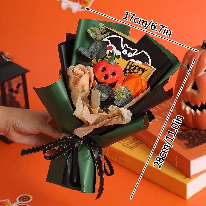 Halloween Decoration 2025 Halloween Flower Bouquet Fake Eternal Bouquet Gifts Halloween Crafts Party Gifts Room Decor Christmas